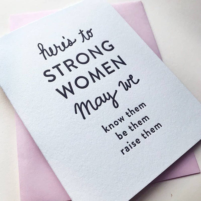 Strong Women - Letterpress Card