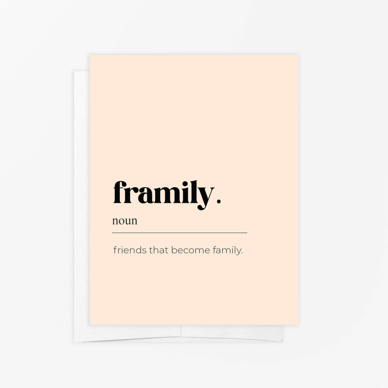 Greeting Card - Framily