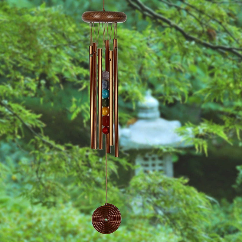 Woodstock Chakra Chime™ - Seven Stones, Bronze