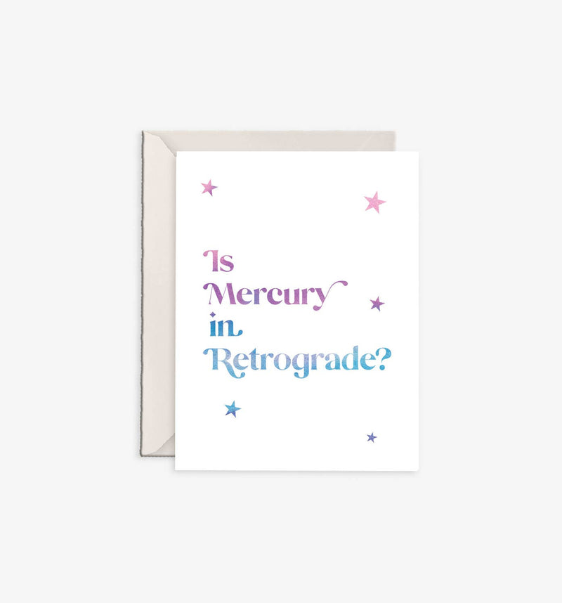 Greeting Card - Mercury in Retrograde