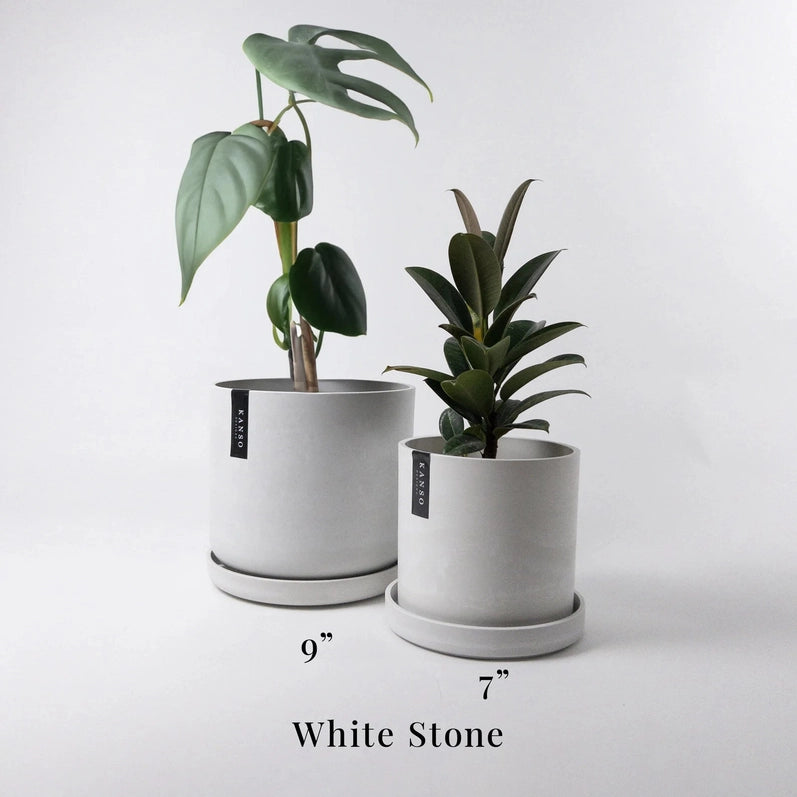 7” Signature Stone Planter & Saucer
