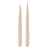 Cream Tree Taper Candles, Set of 2