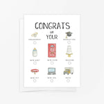 Greeting Card - Congrats On