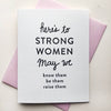 Strong Women - Letterpress Card