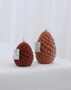 Sculpted Beeswax Pine Cones