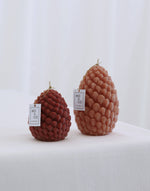 Sculpted Beeswax Pine Cones