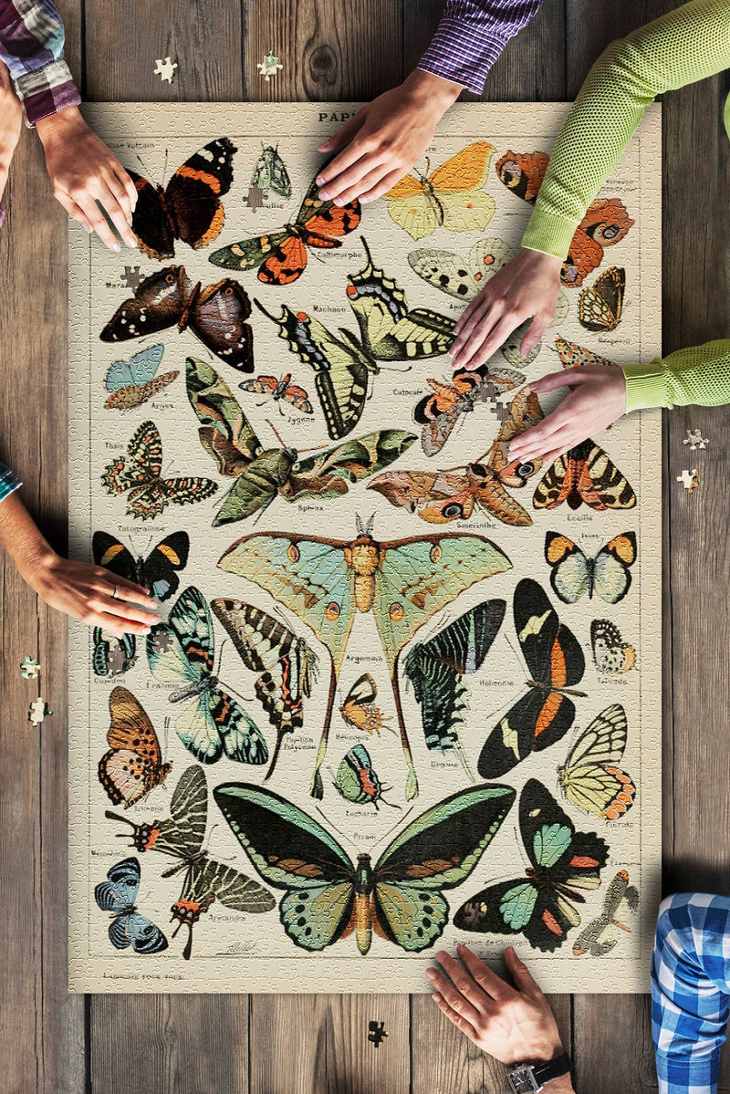 Adolphe Millot Butterfly Puzzle
