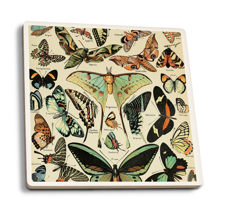 Ceramic Coaster: Butterflies