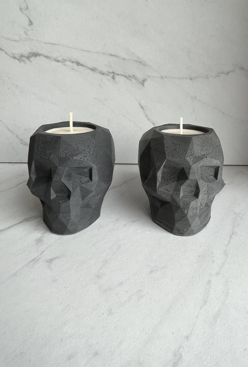 Geo Skull Candle