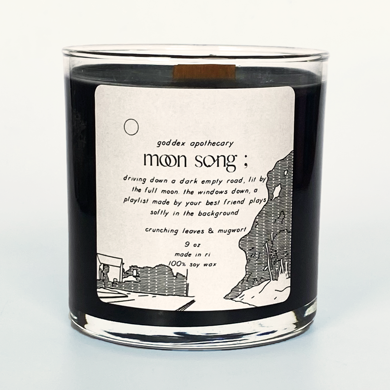 Moon Song | Crunching Leaves & Mugwort Soy Candle