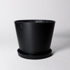 Tapered Signature Planter & Saucer: 15"