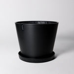 Tapered Signature Planter & Saucer: 15"